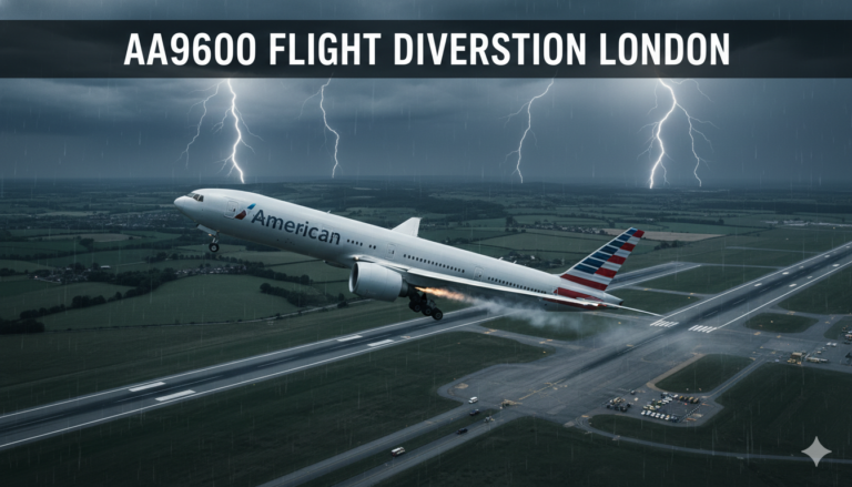 AA9600 Flight Diversion London