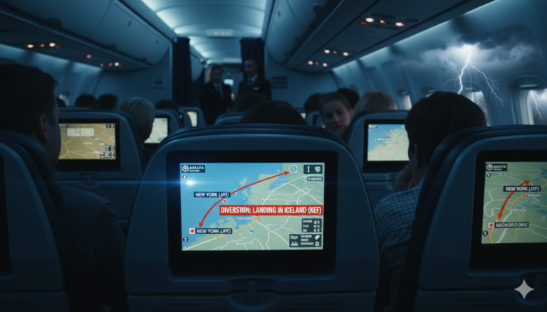 New York Scotland Flight Diversion